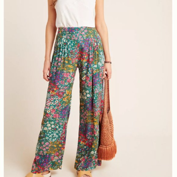 Anthropologie Pants - Anthropologie Cabo Pleated Wide Leg Pants Size 4